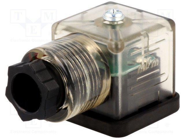 Коннектор с диодным мостом и светодиодом 24V (SP-669)